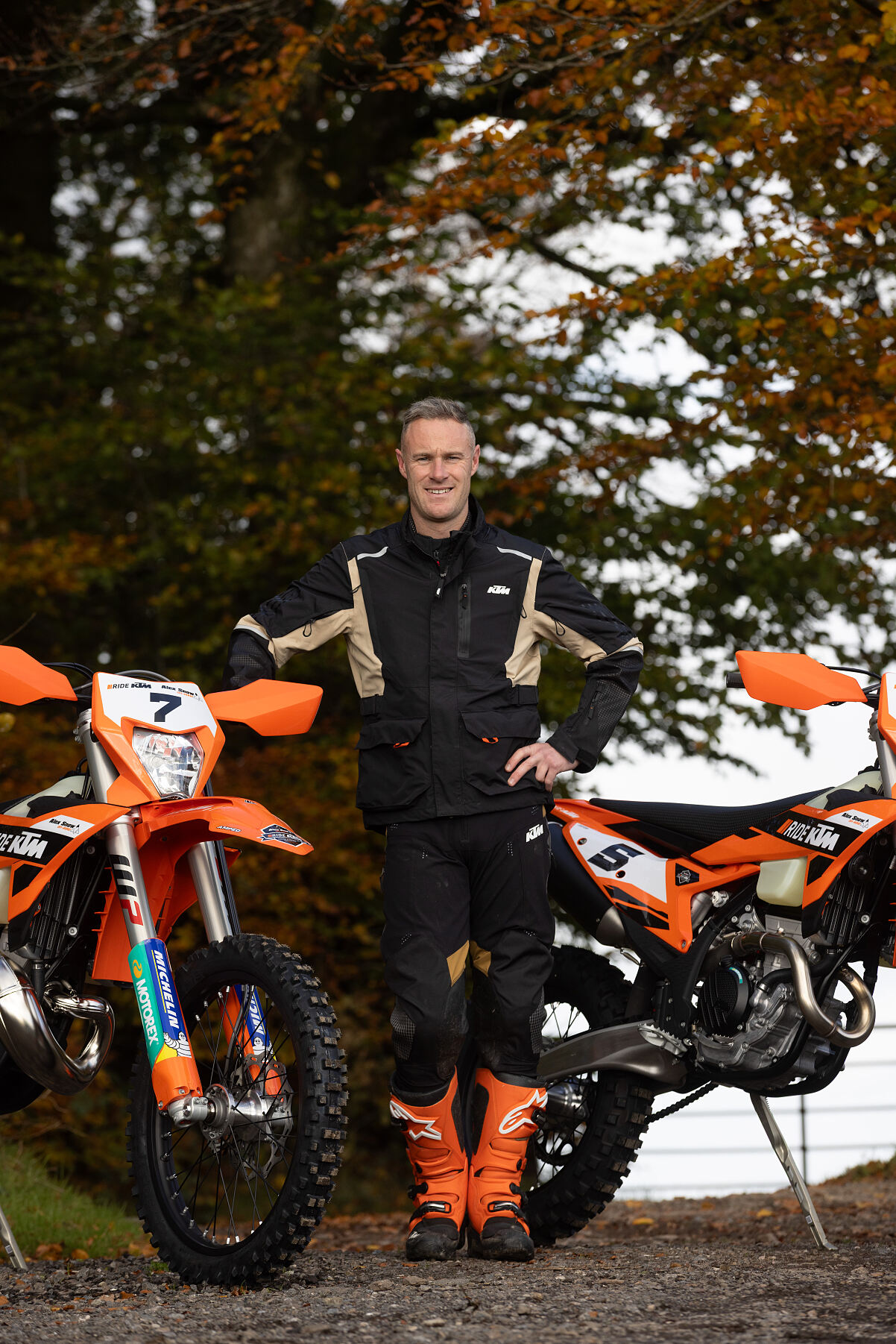 ALEX SNOW WITH KTM 250 XC-W & 250 EXC-F
