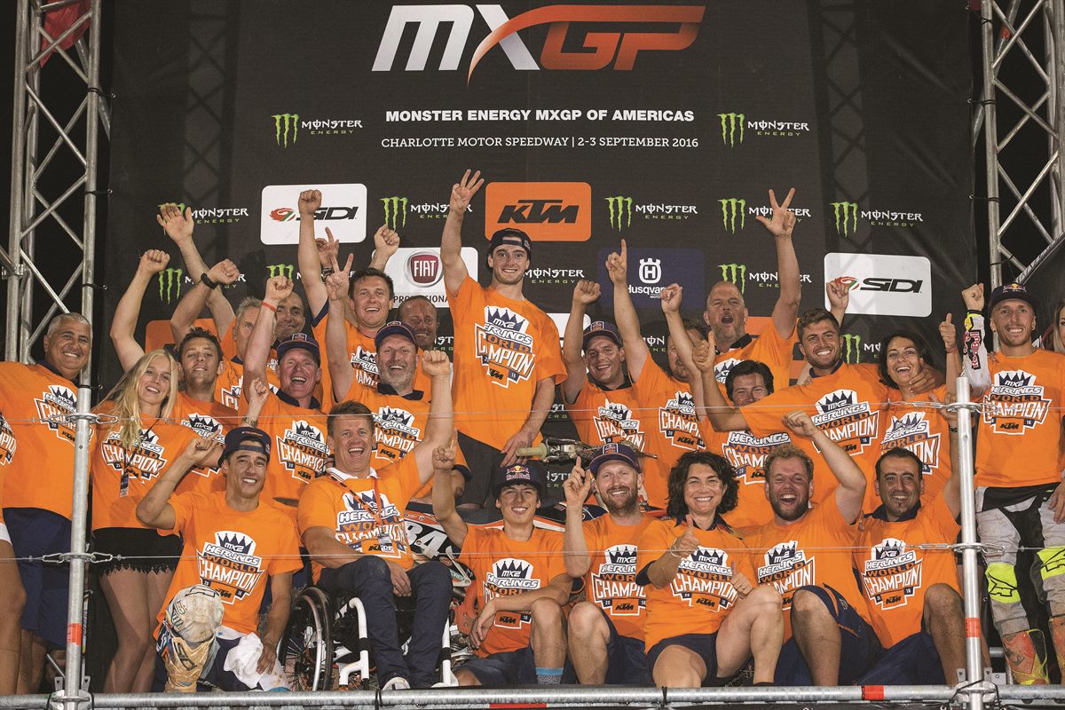 Jeffrey Herlings & Team Podium Charlotte 2016