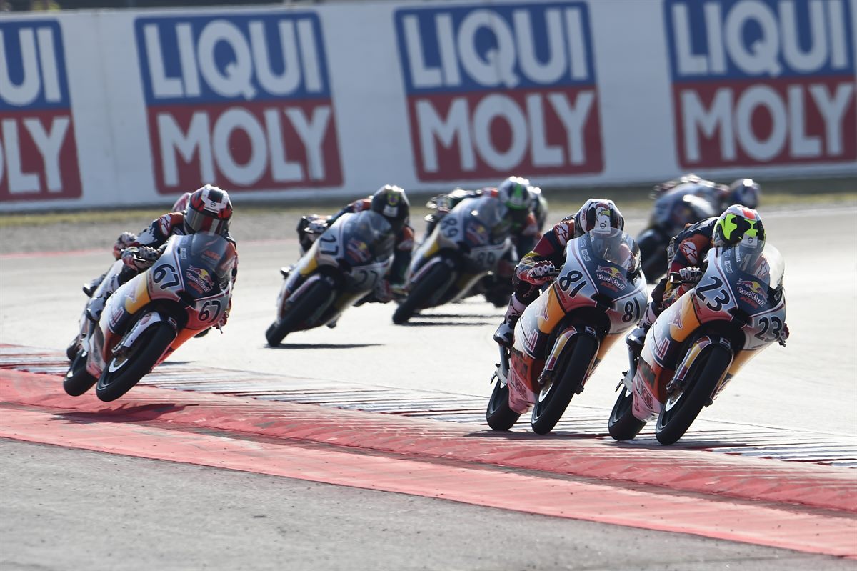 Raul Fernandez, Aleix Viu & Kaito Toba KTM RC250 RB Misano 2016